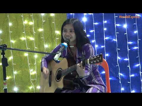 Ms. Ammin Acha-ur, a traditional Kalinga tattoo artist, sings her original composition