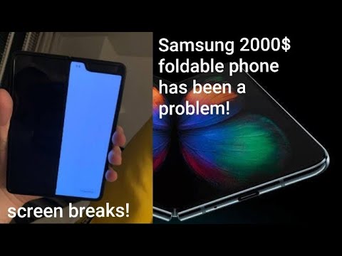 Samsung Galaxy fold 2000$ phone has a problem | display breaks! | explain in hindi 😮😮😮 Video
