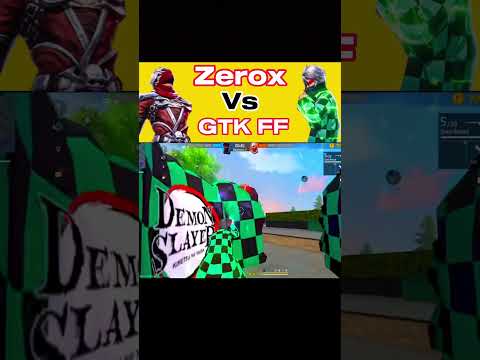 Zerox FF Vs GTK Gaming 😱🔥 1 Vs 1 Danger Custom Gameplay 🔥 @ZeroxFF @gtk111ff #shorts#short