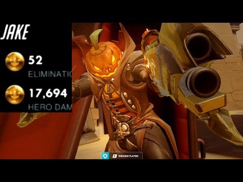 JAKE INSANE REAPER! 52 ELIMS! POTG! [ OVERWATCH SEASON 20 TOP 500 ]
