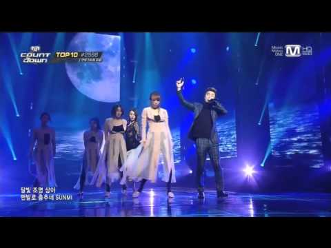 [140313] Sunmi - Full Moon (Acoustic Ver.) @ M! Countdown