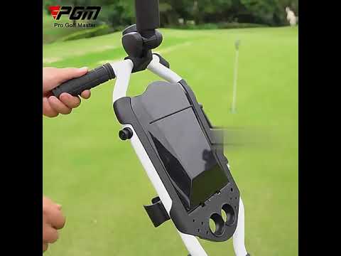 Pgm Portable Golf Push Cart With Umbrella Stand