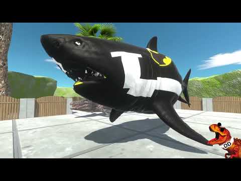 Dinosaurs Tyrannosaurus Batman vs Tyrannosaurus Spiderman  DEATH RUN Animal Revolt Battle Simulator