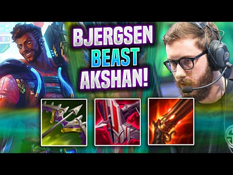 BJERGSEN IS A BEAST WITH AKSHAN! - TL Bjergsen Plays Akshan Mid vs Corki! | Season 2022