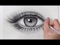How to Draw Hyper Realistic Eyes Step by Step | Easy Way To Draw An Eye For Beginners