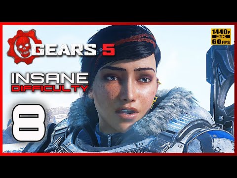 Gears 5 Insane Gameplay Walkthrough Part 8 | The Source of It All - East Comm Tower | No Commentary