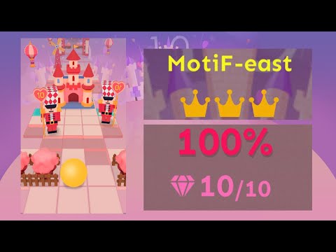 Rolling Sky Bonus 79 MotiF-east (Bonus zum 10-jährigen Jubiläum!) Edelsteine ​​und Kronen [★★★★★]