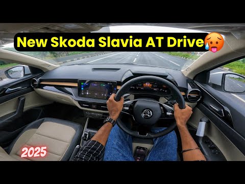 New Skoda Slavia 2025 Pov Drive | Skoda Slavia 1.0 AT Drive Review