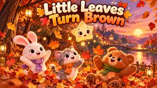 Little Leaves Turn Brown 🍂🌙 | Autumn Lullaby &amp; Bedtime Songs for Kids | Pinky Tree TV