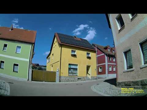 D: Stadt Oberviechtach. Landkreis Schwandorf. Rundfahrt durch die Stadtmitte. August 2020