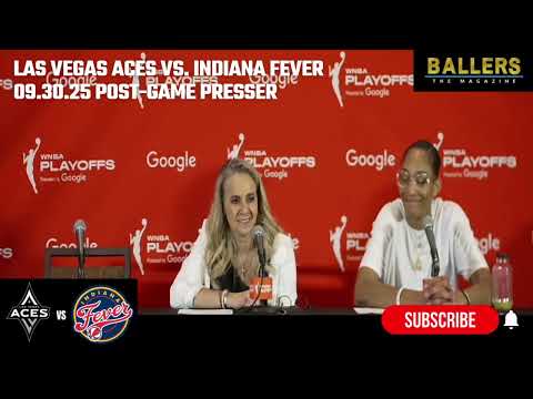 A'ja Wilson, Jackie Young, HC Becky Hammon: Las Vegas Aces Postgame Presser | vs. Fever | 09.30.25