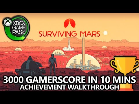 Surviving Mars - 3000 Gamerscore in 10 Minutes - Achievement Walkthrough (on Xbox Game Pass)