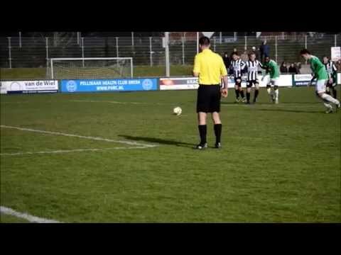 Doelpunt Jorn Sweres (penalty)
