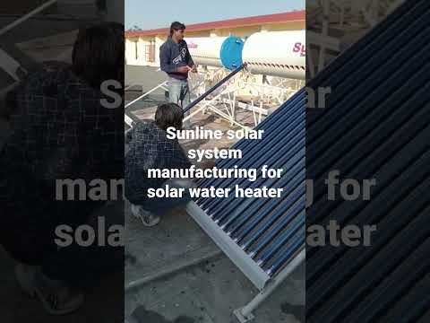 Solar water heater installation service