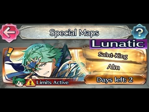 The battle with Limited unit : Vs. Legend! Alm - Lunatic (with F2P units No SI but Seal)No brave/Duo