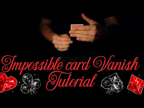 Impossible Card Vanish // Card trick // Tutorial