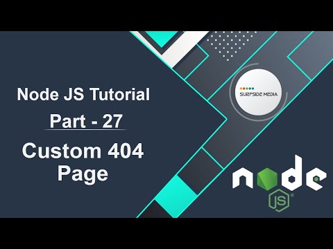Node JS Tutorial Custom 404 Page