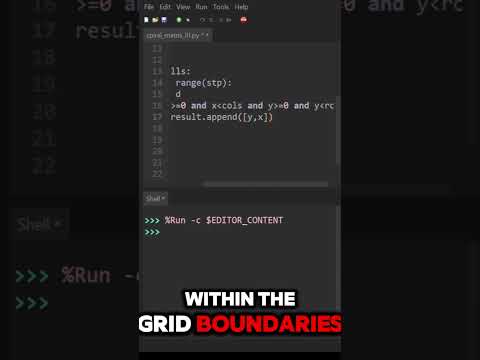 Spiral Matrix III problem using Python!
