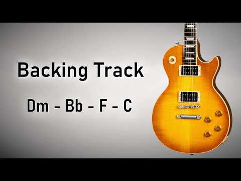Emotional Rock Pop BACKING TRACK D Minor | Dm Bb F C | 80 BPM | Guitar Backing Track