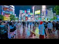 Tokyo Japan Shibuya Summer Night Walk 4K HDR