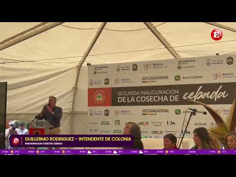 COSECHA. En la Fiesta de la Cosecha de Ombúes de Lavalle habló el intendente Guillermo Rodríguez.
