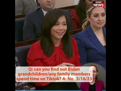 Q: can you find out Biden grandchildren or any other family members spend time on TikTok? A: No