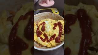 汚いキッチンでいももちとオムライス作ってみた