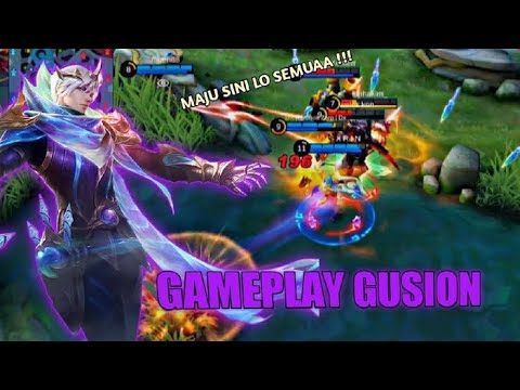 GUSION HUJAN DAMAGE 1 HIT FORR MEE.