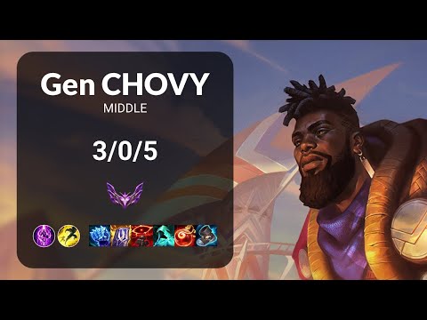 Gen Chovy K'Sante vs Twisted Fate MIDDLE - KR  Patch 13.16