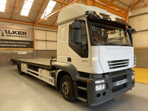 New In Stocklist For Sale: IVECO STRALIS 190S31 EURO 4 4X2 DRAWBAR SPEC 18T FLATBED–2008–FX58 EVD
