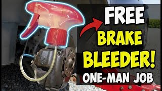 Free DIY Brake Bleeding Hack | One Person, No Helper, No Expensive Kit