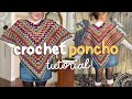 Simple Crochet Poncho Tutorial Pattern ️