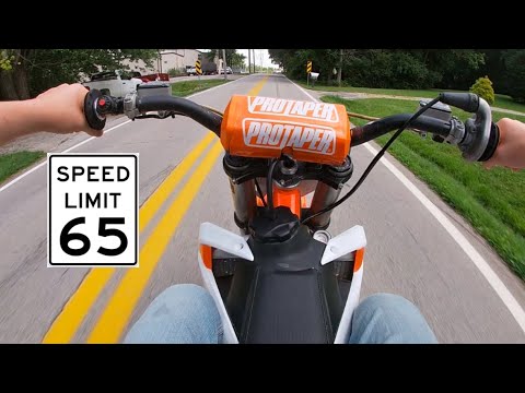 KTM 85 SX TOP SPEED TEST!!