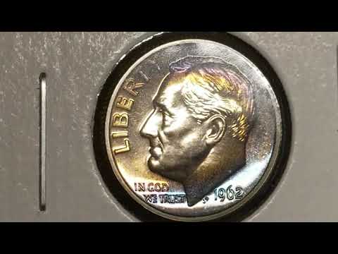 1962 Proof Roosevelt Dime! Toned.