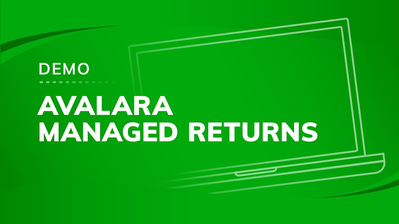 Avalara Managed Returns Demo