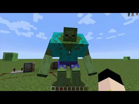 How to make a mutant zombie in minecraft?