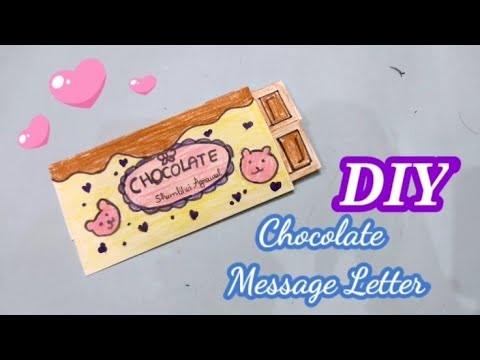 How to make chocolate message letter/Craft with Shambhavi