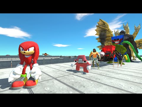 Knuckles LAVA DEATH RUN - Animal Revolt Battle Simulator