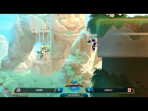 Boomie vs Cosolix - BCX - 2018 - Dusk Reveal Gameplay - Brawlhalla Show Match #34