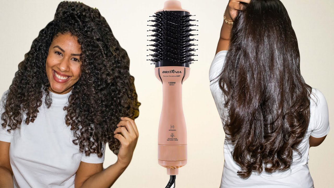 TESTANDO A ESCOVA SECADORA BRITÂNIA - LANÇAMENTO SENSACIONAL