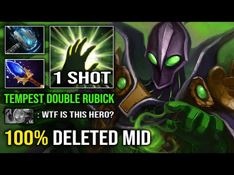 How to 100% Delete Arc From Mid in 7.32c | WTF 1 Shot Tempest Rubick Insane Fast Hand Dota 2