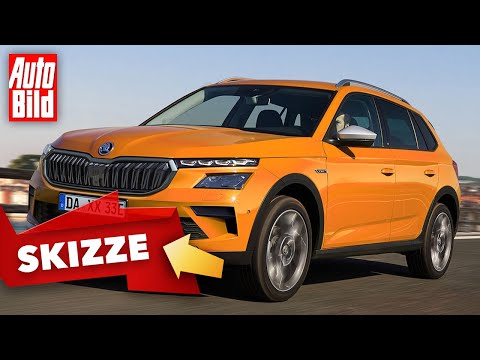 Skoda Kamiq Facelift (2022) | Skoda frischt das Kompakt-SUV Kamiq auf | Skizze