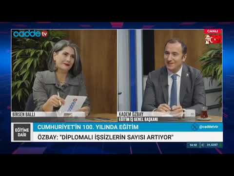 Genel Başkanımız Kadem Özbay, Cadde Tv`de Eğitime Dair programında açıklamalarda bulundu.23 Kasım 2023 | EĞİTİM İŞ