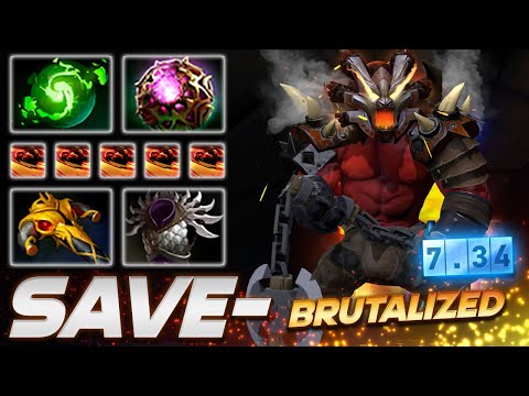SAVE AXE 7.34 BRUTAL TANK - Dota 2 Pro Gameplay [Watch & Learn]