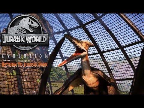 FIRST PTERANODON GAMEPLAY! Return To Jurassic Park DLC for Jurassic World: Evolution!