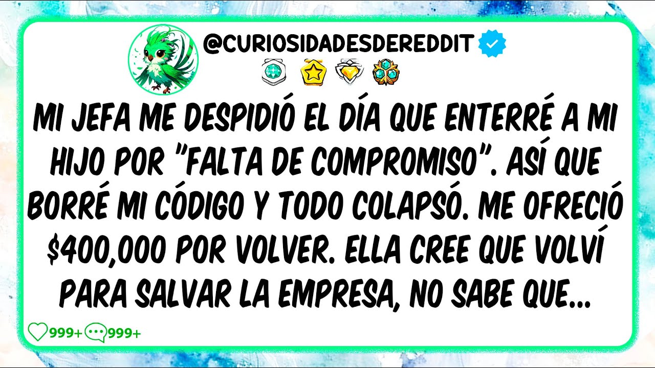 Me DESPIDIÓ el día que enterré a mi hijo por "falta de compromiso". Borré TODO y su empresa COLAPSÓ
