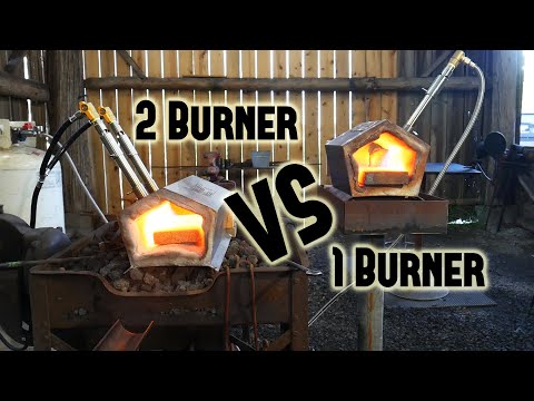 Double Burner VS Single Burner Gas Forge (Mr. Volcano)