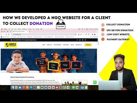NGO Website for Donation Collection — client website video