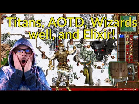 Titans, AOTD, Wizards Well, and Elixir! Crazy Tower Game! || Heroes 3 Tower Gameplay || Jebus Cross