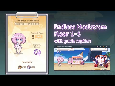 [F1-5] Summer Survival Rhapsody Side A - Endless Maelstrom | Full Gameplay (Lv.6 Elysia)